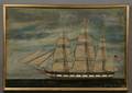 American School 19th Century Portrait of the American Ship SUNBEAM