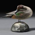 Miniature Carved Preening Pintail Drake