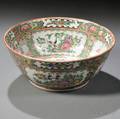 Rose Medallion Porcelain Punch Bowl