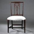 Federal Carved Mahogany Racquetback Side Chair