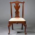 Chippendale Carved Walnut Side Chair