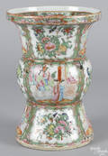 Chinese export porcelain famille rose vase 19th c