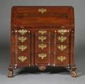 Chippendale Carved Mahogany Slantlid Desk
