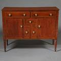 Federal Cherry and Mahogany Veneer Inlaid Sideboard