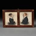 James Sanford Ellsworth American 1802031874 Pair of Husband and Wife Portrait Miniatures