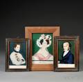 Northern European School Late 18thearly 19th Century Three Portraits of Napoleon Josephine and Martin Van Buren