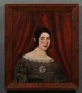 American School 19th Century Portrait of Henrietta Dunham Aged 21 March 1840