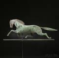 Molded Copper and Dexter Running Horse Weathervane