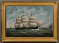 William Gay Yorke New YorkEngland 18171892 Portrait of the American Ship WESTON MERRITT Off Liverpool
