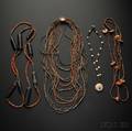 Four PreColumbian Beaded Necklaces
