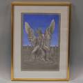 Michael Bergt American b 1956 Untitled Figure with Wings
