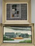 Edgar Corbridge American 19011988 Two Framed Watercolors Deserted