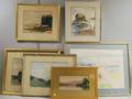 Six Assorted Framed Watercolors