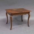 French Provincialstyle Walnut and Oak Onedrawer Worktable