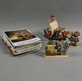Three Boxed Hummel Figures and Group of Ephemera