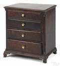 Miniature Pennsylvania Chippendale walnut chest of drawers ca 1770