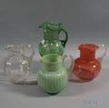 Four Victorian Glass Pitchers
