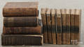 Twelve antique history reference books