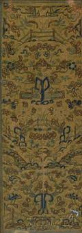 19th Century Chinese Silk Embroidered Panel