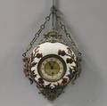 French Brassmounted Porcelain Wall Hanging Clock