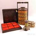 Group of Asian Enameled and Lacquered Items