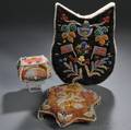Three Iroquois Niagara Falls Beaded Cloth Items