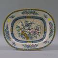 Large Chinoiseriedecorated Oval WellandTree Platter