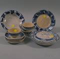 Twelve Pieces of Dedham Pottery Tableware