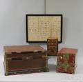 Three Chinese Trunks and Boxes
