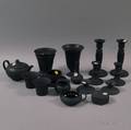 Seventeen Wedgwood Black Basalt Items
