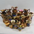 Large Group of Mostly Copper Lustreware