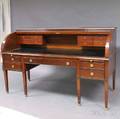 Schmieg  Kotzian Inlaid Mahogany Rolltop Desk