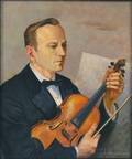 Bernard Corey American 19142000 The Violinist