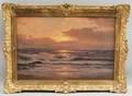 Carl Kenzler German 19th20th Century Sonnen UntergangNordseeSunset Over the North Sea