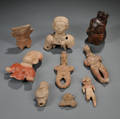 Nine PreColumbian Pottery Items