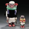 Two Southwest Polychrome Carved Wood Kachinas