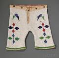 Lakota Beaded Canvas and Hide Boys Shorts