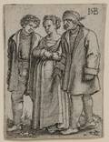 Hans Sebald Beham German 15001550 Peasant Bride and Bride Groom