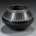 San Ildefonso Blackonblack Pottery Bowl