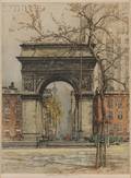 Robert Kasimir Austrian 19142002 New York Washington Arch