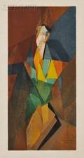 After Jacques Villon French 18751963 Femme Cubiste