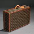 Louis Vuitton Leather and Coated Canvas Hardside Suitcase