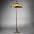 Metal Overlay Floor Lamp Possibly Handel