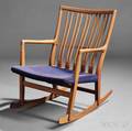 Hans J Wegner for Mikael Laursen Rocking Chair