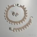 Fourpiece Emma Melendez Mexican active 19531971 Silver Jewelry Suite