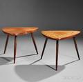 Two George Nakashima 19051990 Wohl End Tables