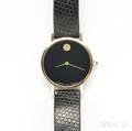 Movado Gentlemans 14kt Gold Zenith Museum Wristwatch