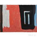 Ernest Briggs American 19231984 Painting Red and Black II