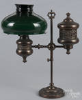 Baron  Houchin bronze student lamp
