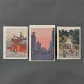 Toshi Yoshida 19111995 Three Color Woodblock Prints